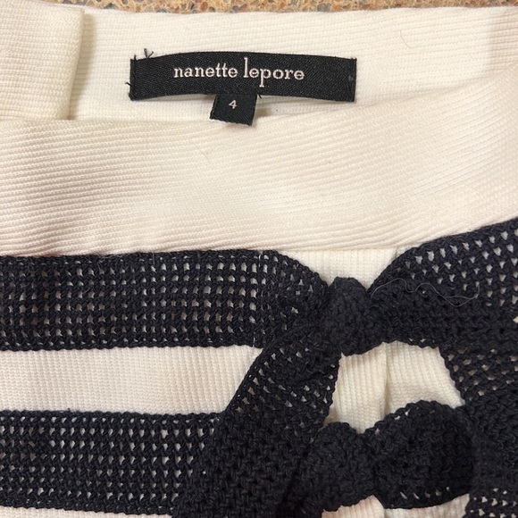 Nanette Lepore Striped Bow Skirt ❤️🌹❤️ - Picture 5 of 8